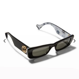 Gucci gg0516s monochromatic rectangle sunglasses NWOT